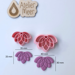 Klei cutter uitsteekvorm ~ Lotus - 25mm