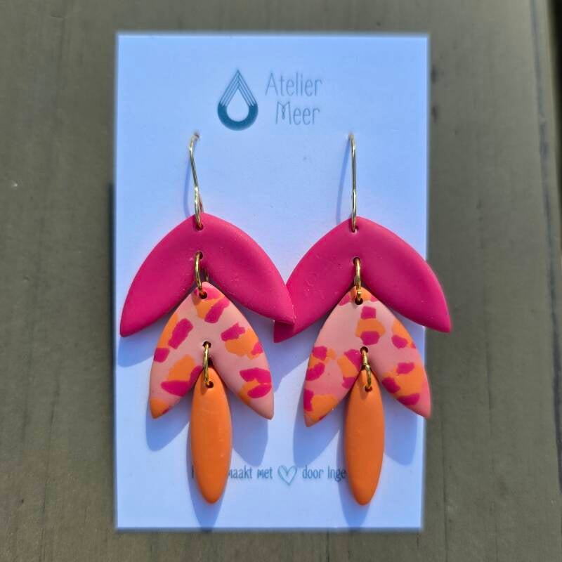 Seline ~ zomerse tinten met roze en oranje en terrazzo