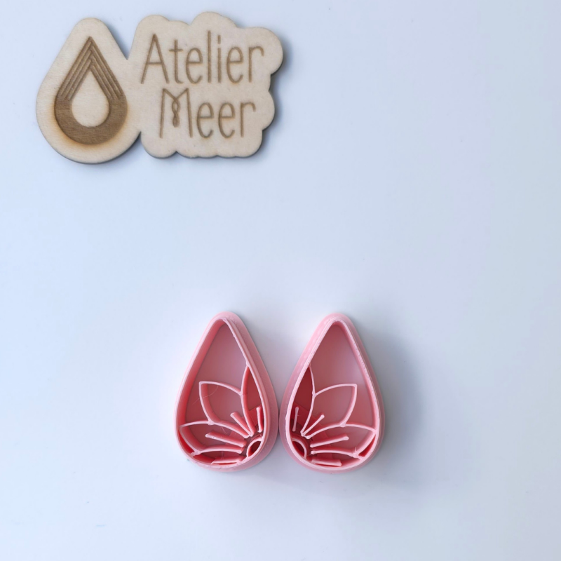 Droppe flower imprint uitsteekvorm