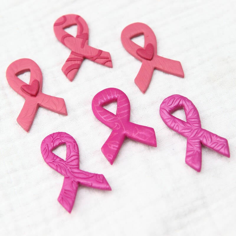 Project Pink ~ Ribbon magneet - Roze lijnen