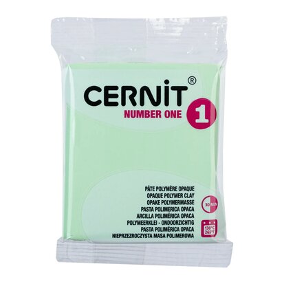Cernit polymeerklei - number one - 616 amandel (pastel groen)