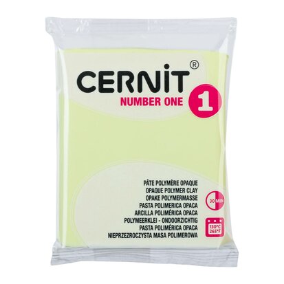 Cernit polymeerklei - number one - 731 pastel geel