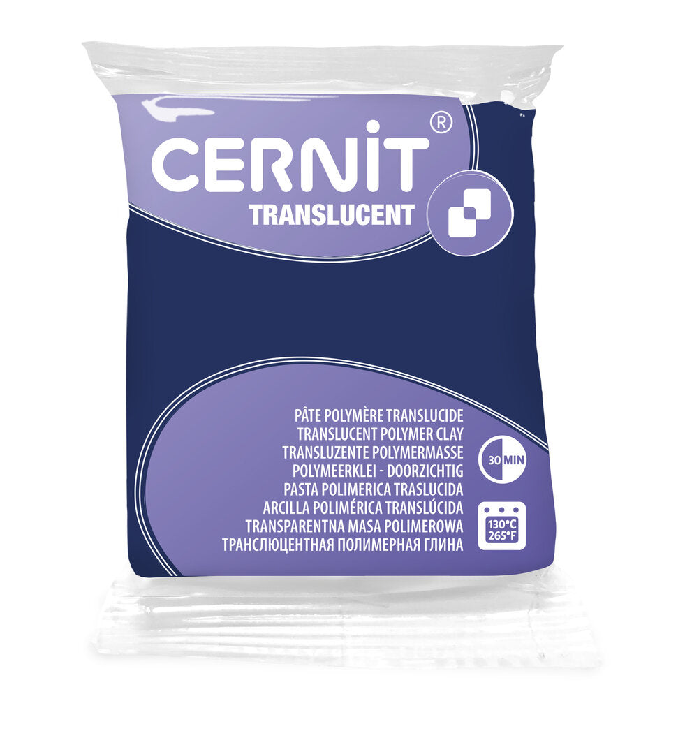 Cernit polymeerklei - Translucent - 249 blueberry (bosbes)
