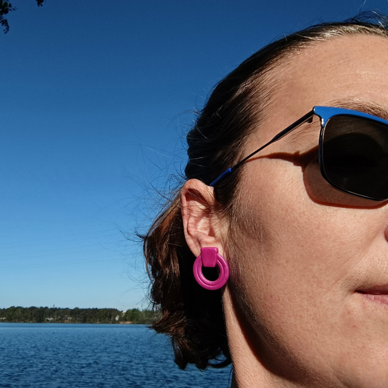 Ada oorstekers - Magenta metallic