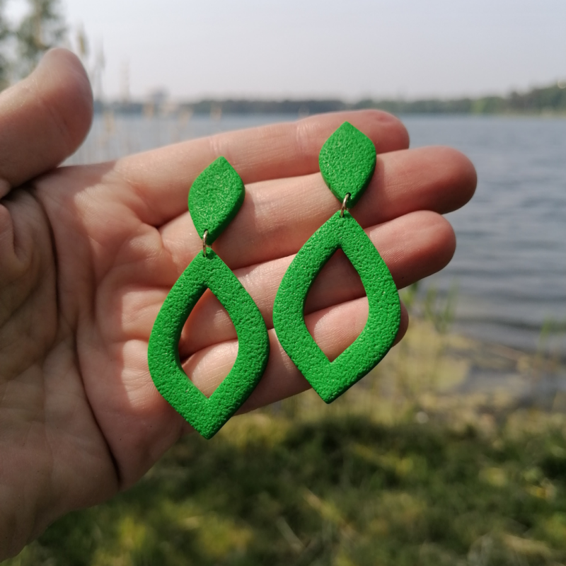Smyl XL oorbellen ~ groen