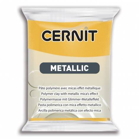 Cernit polymeerklei - Metallic - 700 geel