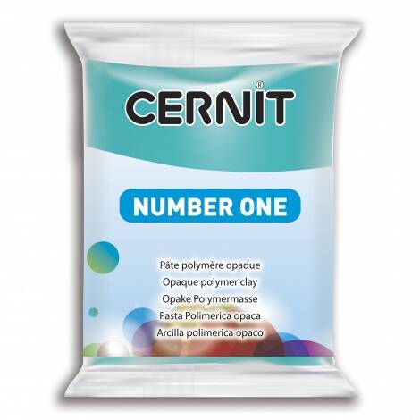 Cernit polymeerklei - number one - 280 blauwturkoois