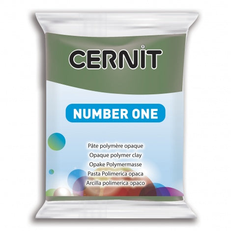 Cernit polymeerklei - number one - 645 olijfgroen