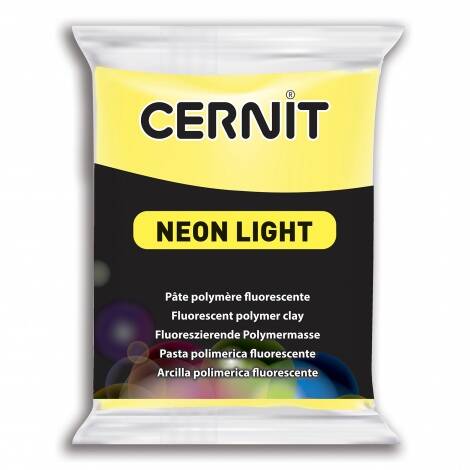 Cernit polymeerklei - Neon light - Neon geel
