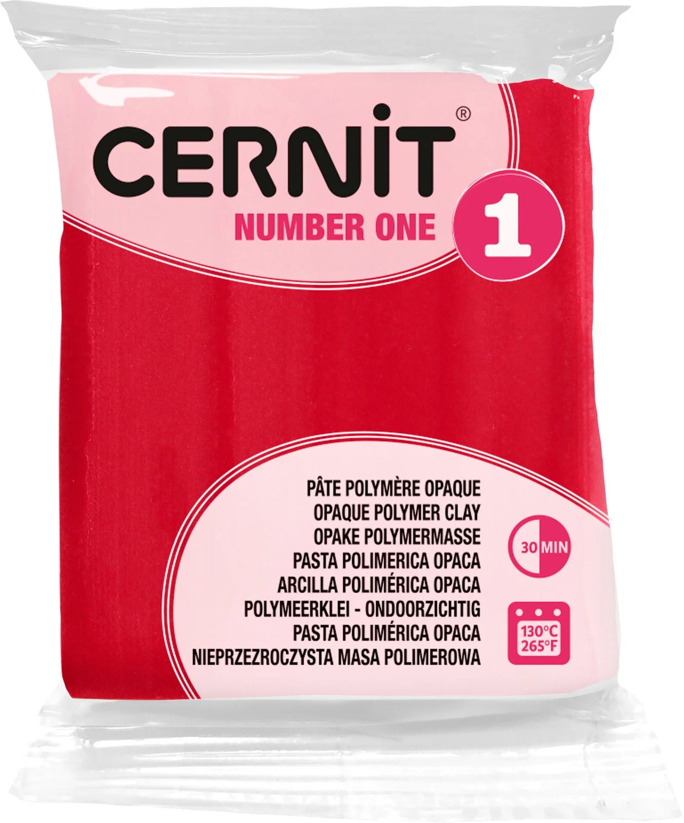 Cernit polymeerklei - number one - 420 karmijnrood