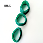 Klei cutters uitsteekvormen ~ set PEBBLES
