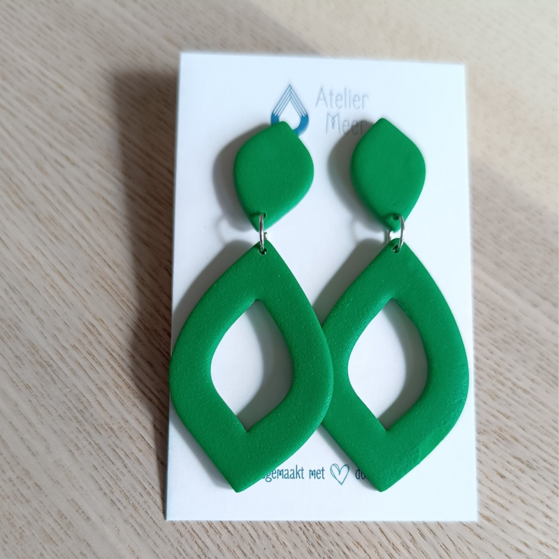 Smyl XL oorbellen ~ groen