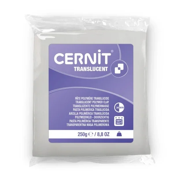 Cernit polymeerklei - Translucent - 005 transparant wit 250gram