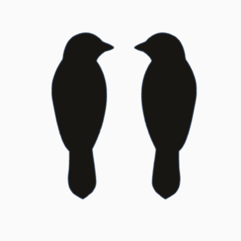 Kraai - lange vogel uitsteekvorm