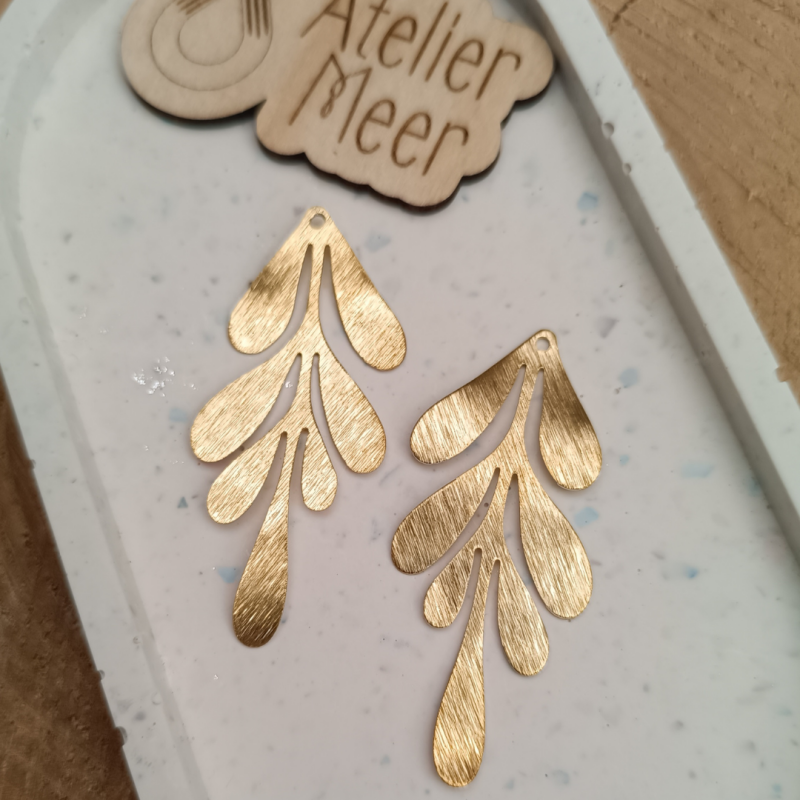 DIY bedels ~ Leaf XXL in messing