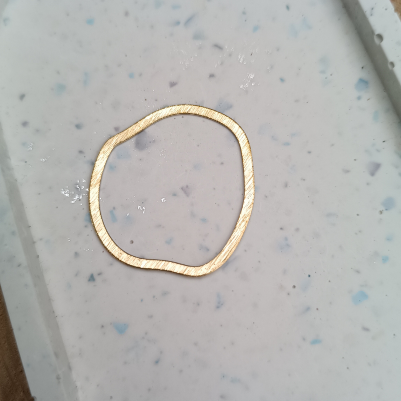 Organische ringen in messing ~ bedels diy