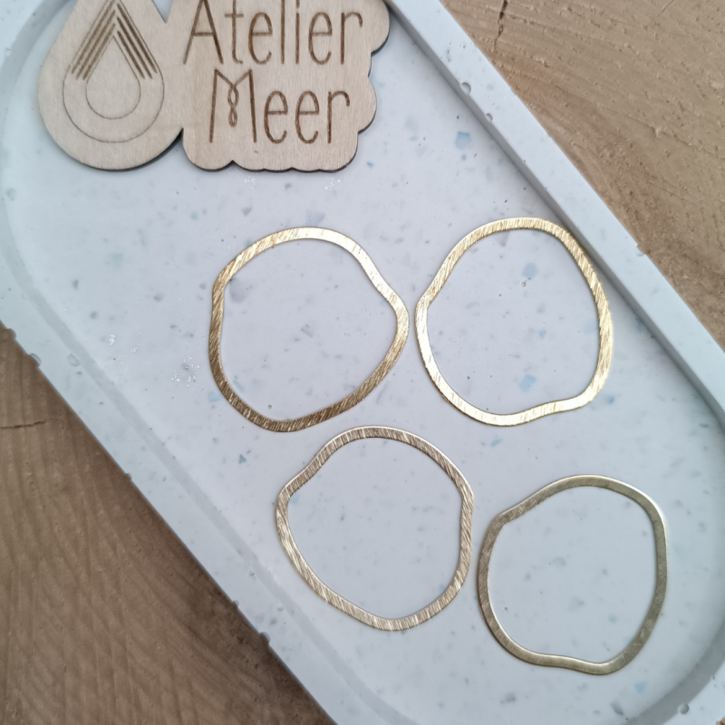 DIY bedels ~ organische ringen uit messing - Messing