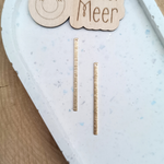 DIY bedels ~ Staafje in geborsteld messing - Messing