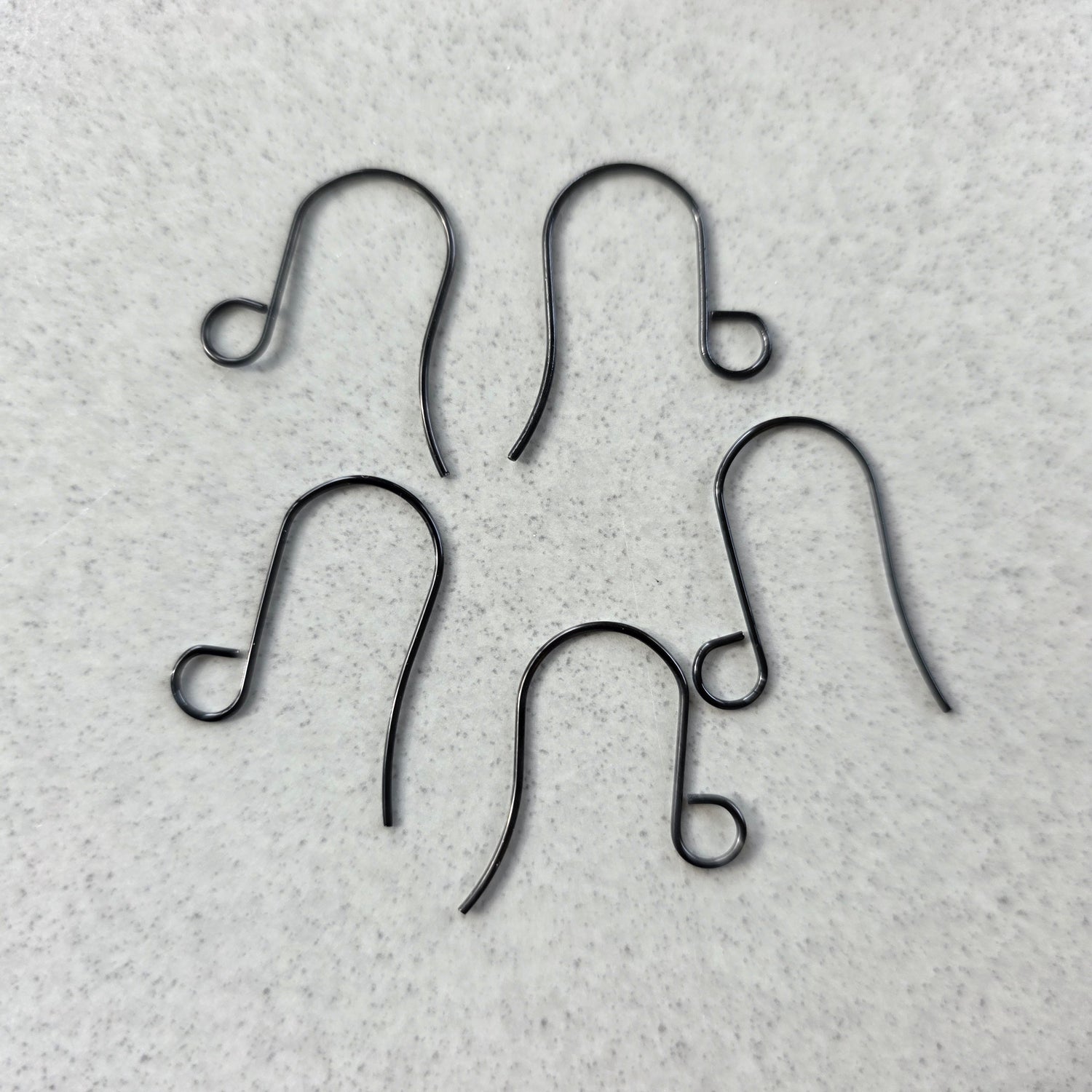 Haakje XL in zwart gecoat stainless steel