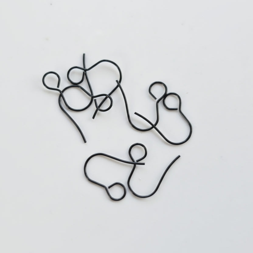Haakje in zwart gecoat stainless steel
