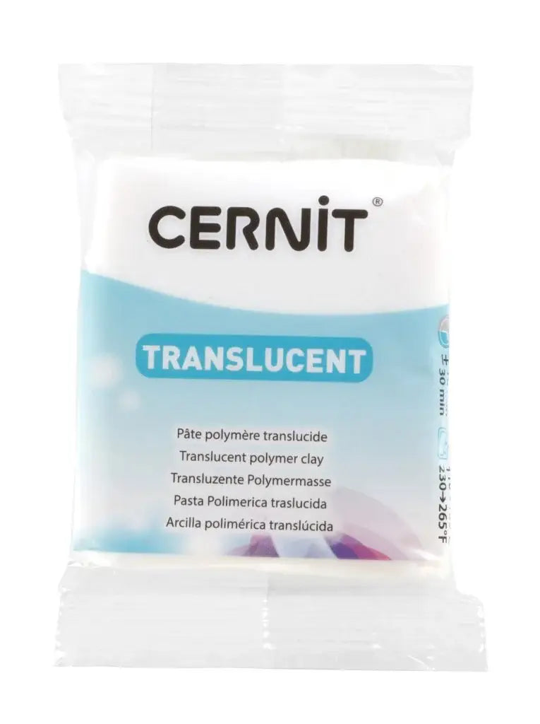Cernit polymeerklei - Translucent - 010 glitter wit