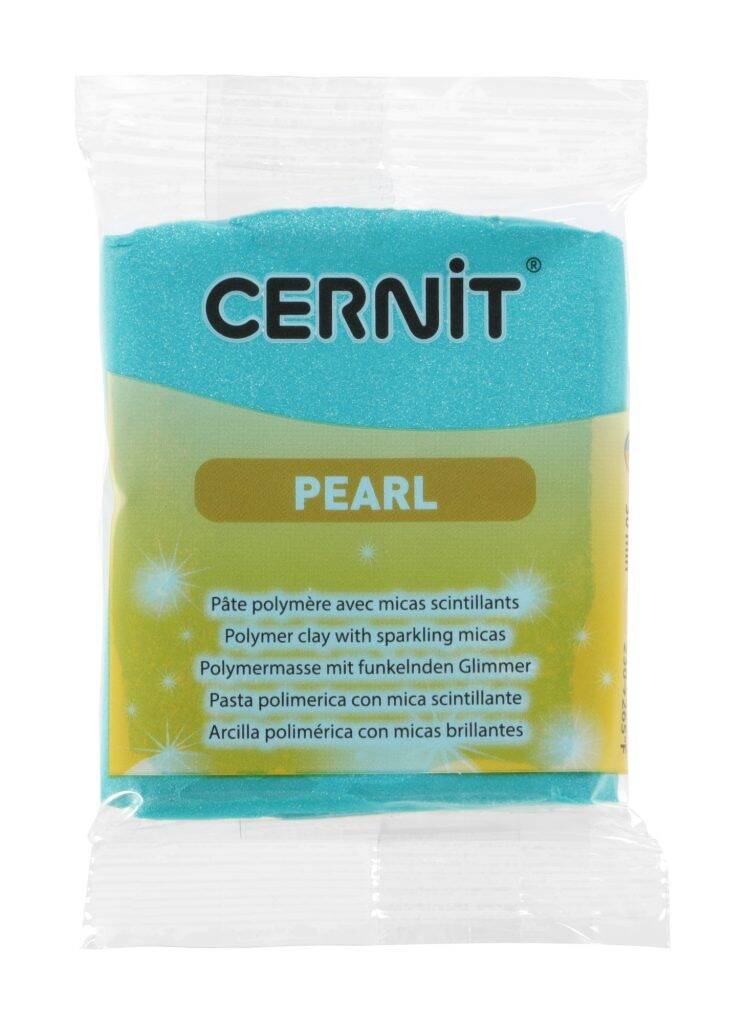 Cernit polymeerklei - Pearl - 600 groen (turkoois)