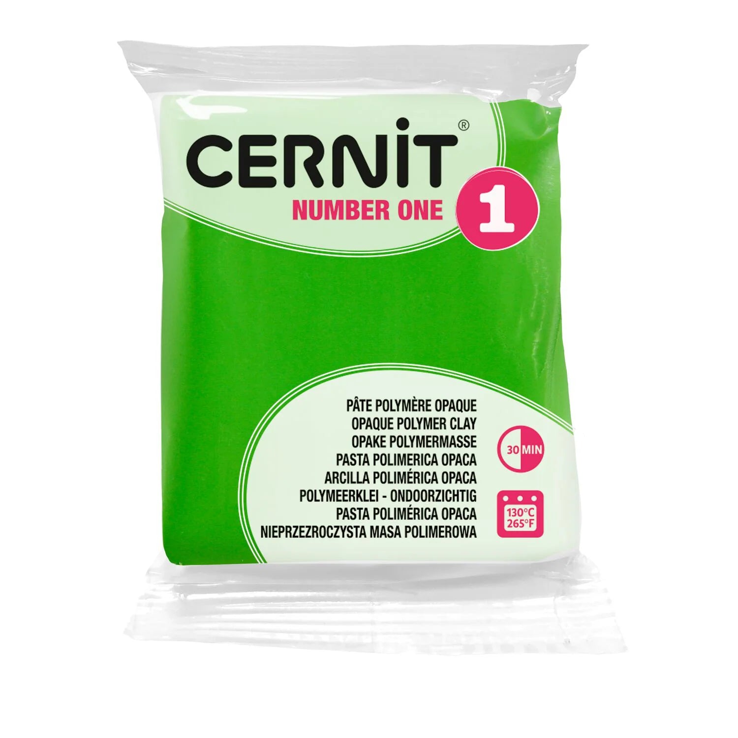 Cernit polymeerklei - number one - 611 lichtgroen