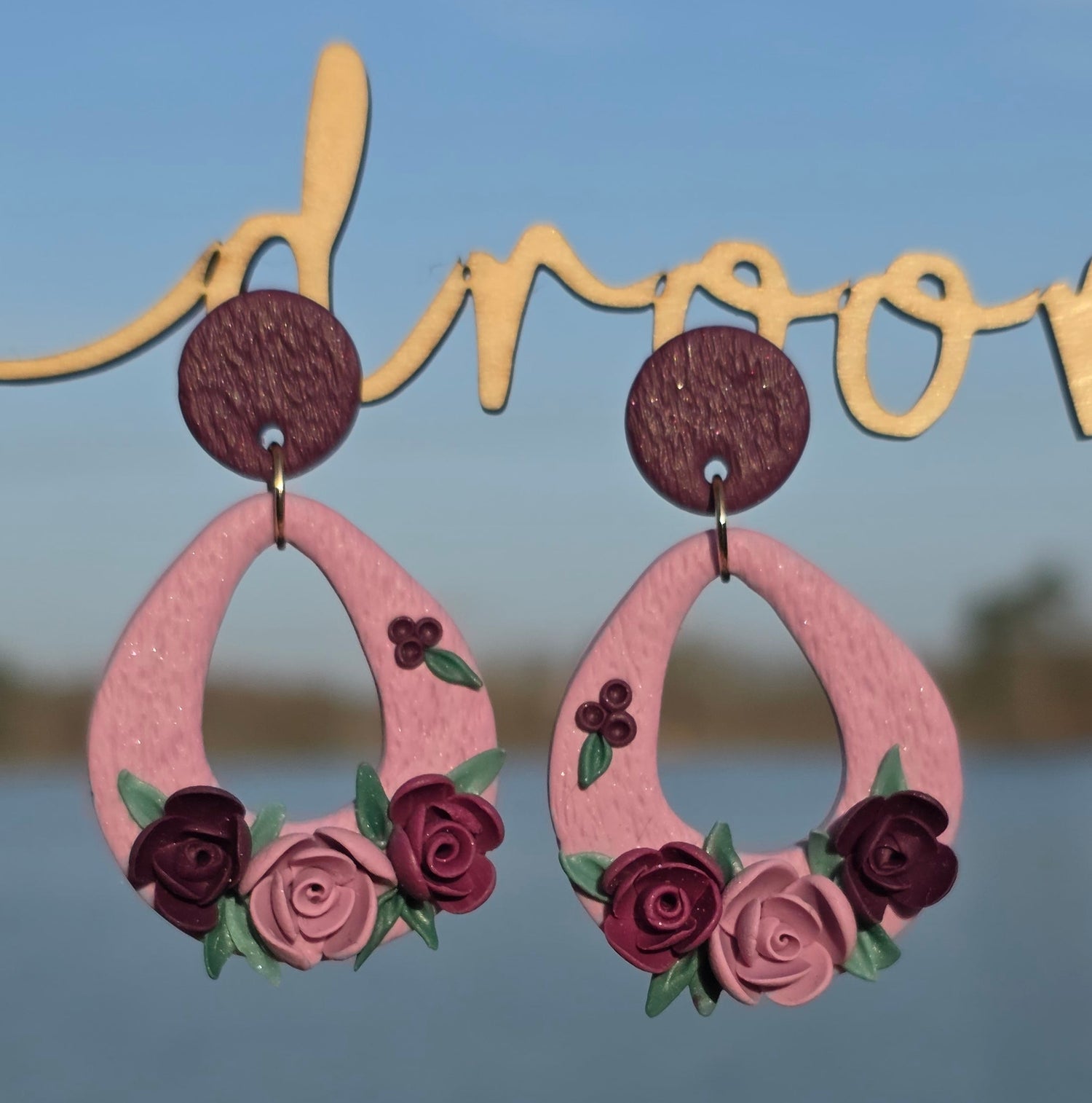La vie en rose oorbellen ~ model Gunda