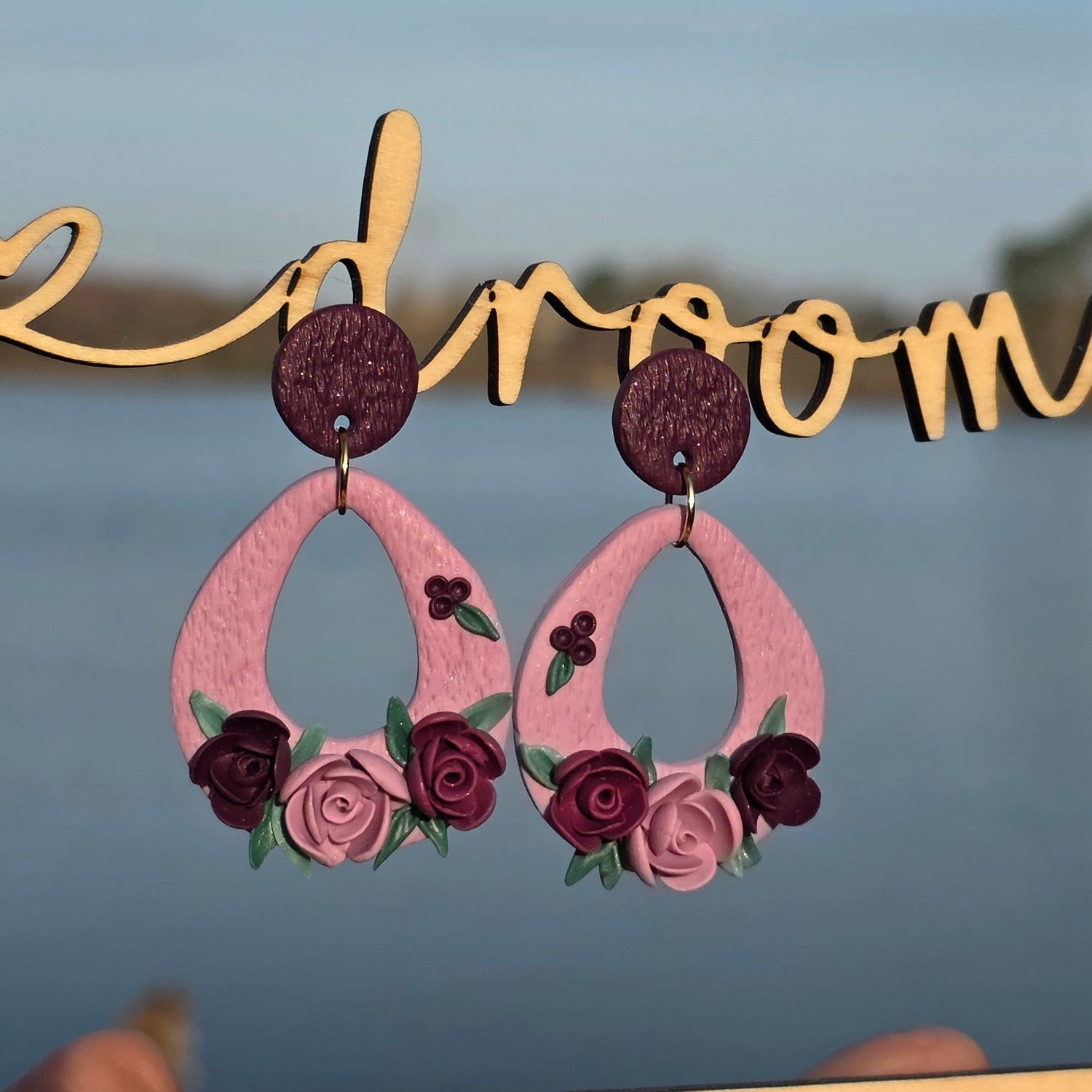 La vie en rose oorbellen ~ model Gunda