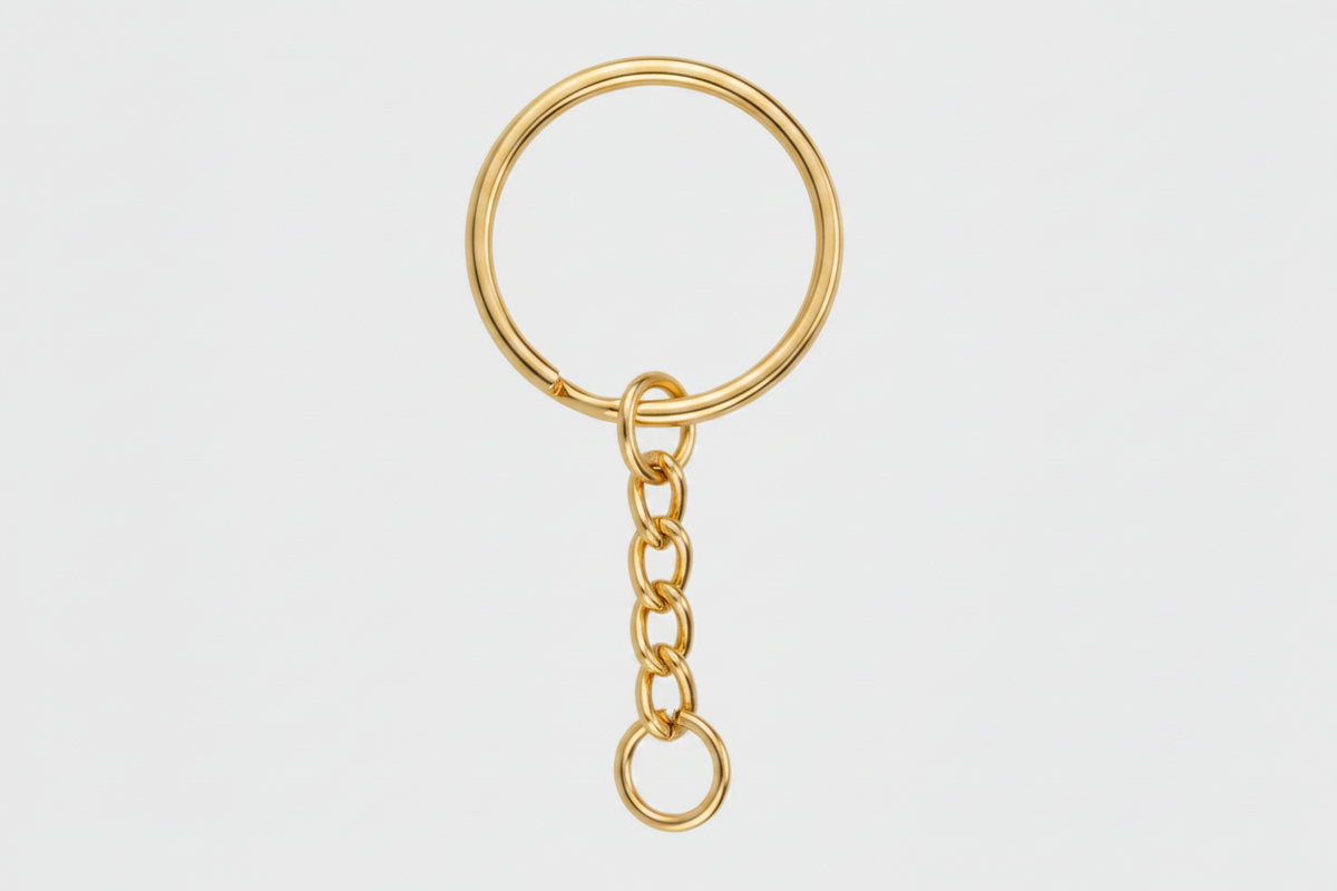 sleutelhanger goudkleurig voor diy project