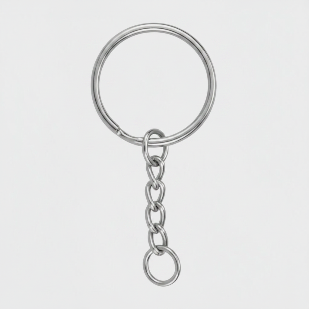 sleutelhanger zilverkleurig voor diy project
