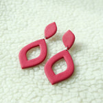 Smyl XL oorbellen ~ magenta