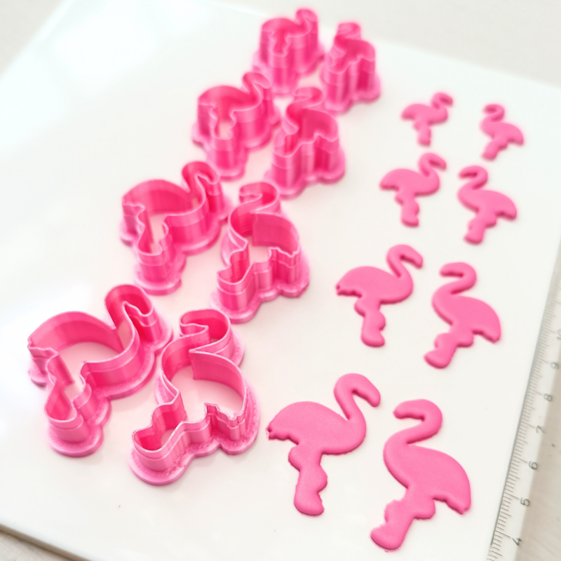 Klei cutters uitsteekvormen ~ Flamingo - 25mm