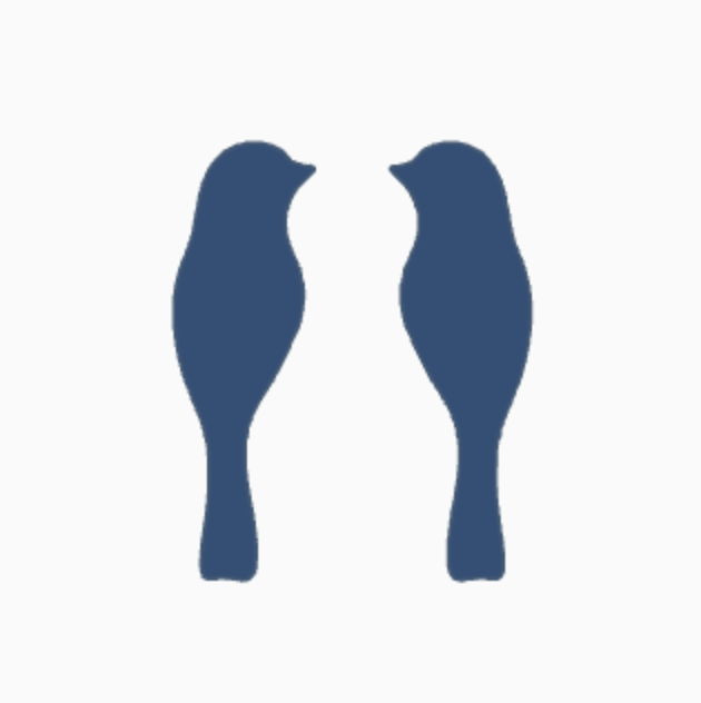 Elegante vogel - bird uitsteekvorm