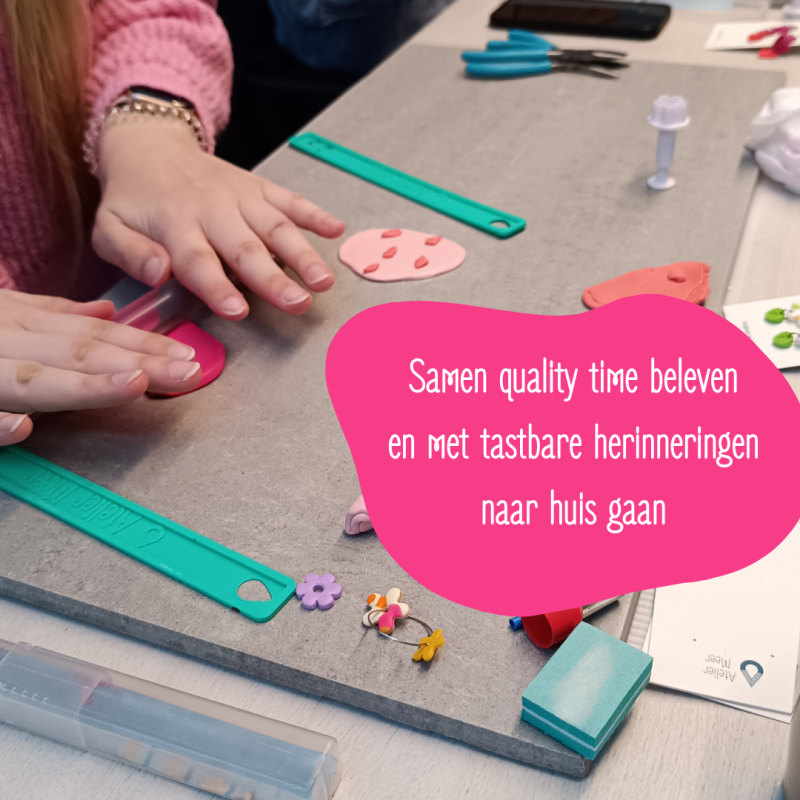 OUDER-KIND workshop - maak je eigen oorbellen met polymeer klei - Mol
